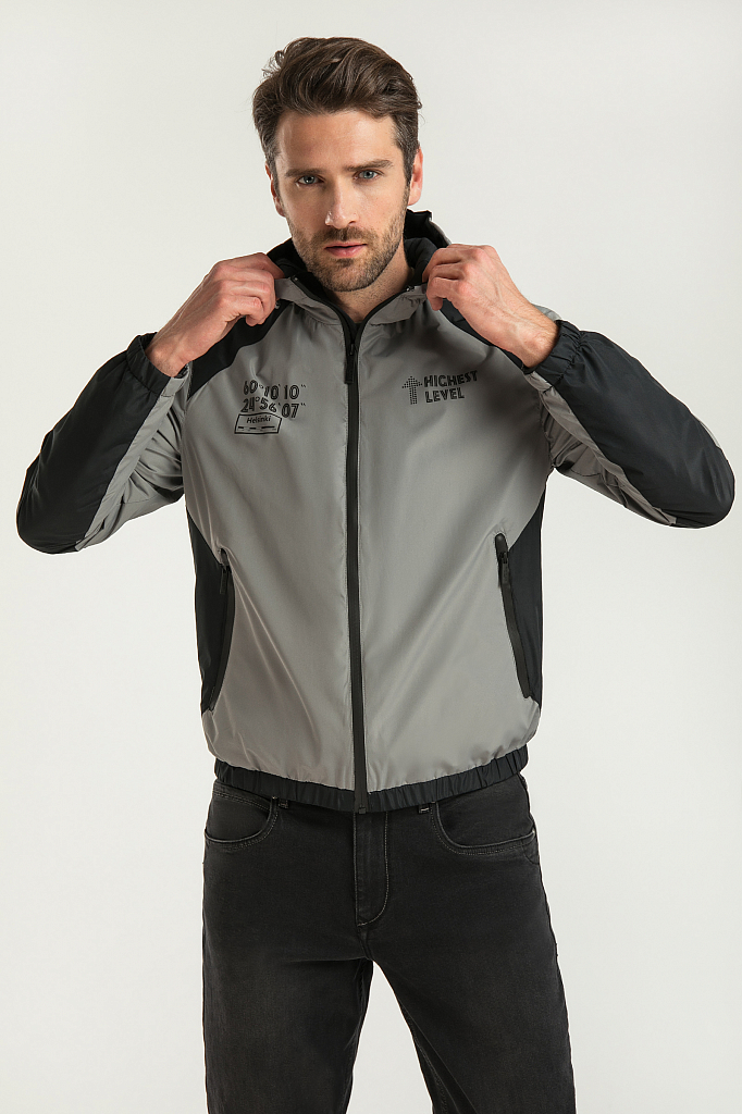 

Ветровка мужская Finn Flare B20-23002 серая XL, B20-23002