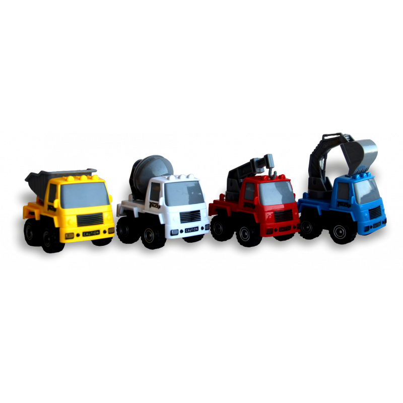 фото Игровой набор toys neo строительные машины с инерционным механизмом, 4 шт.