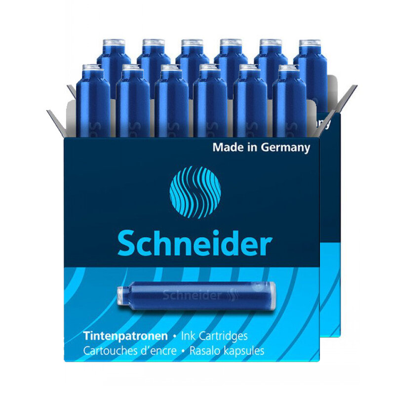 Набор чернил Schneider 6603 пластиковый картридж синие 12шт