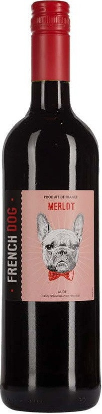 фото Вино "french dog" merlot, aude igp yvon mau