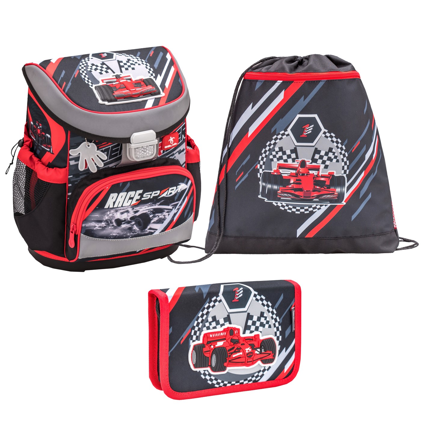 

Ранец детский Belmil Mini-Fit Racing Sport с мешком для обуви и пеналом