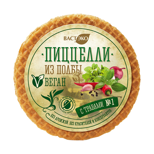 

Пиццелли из полбы "С травами №1" Коварство 33 г
