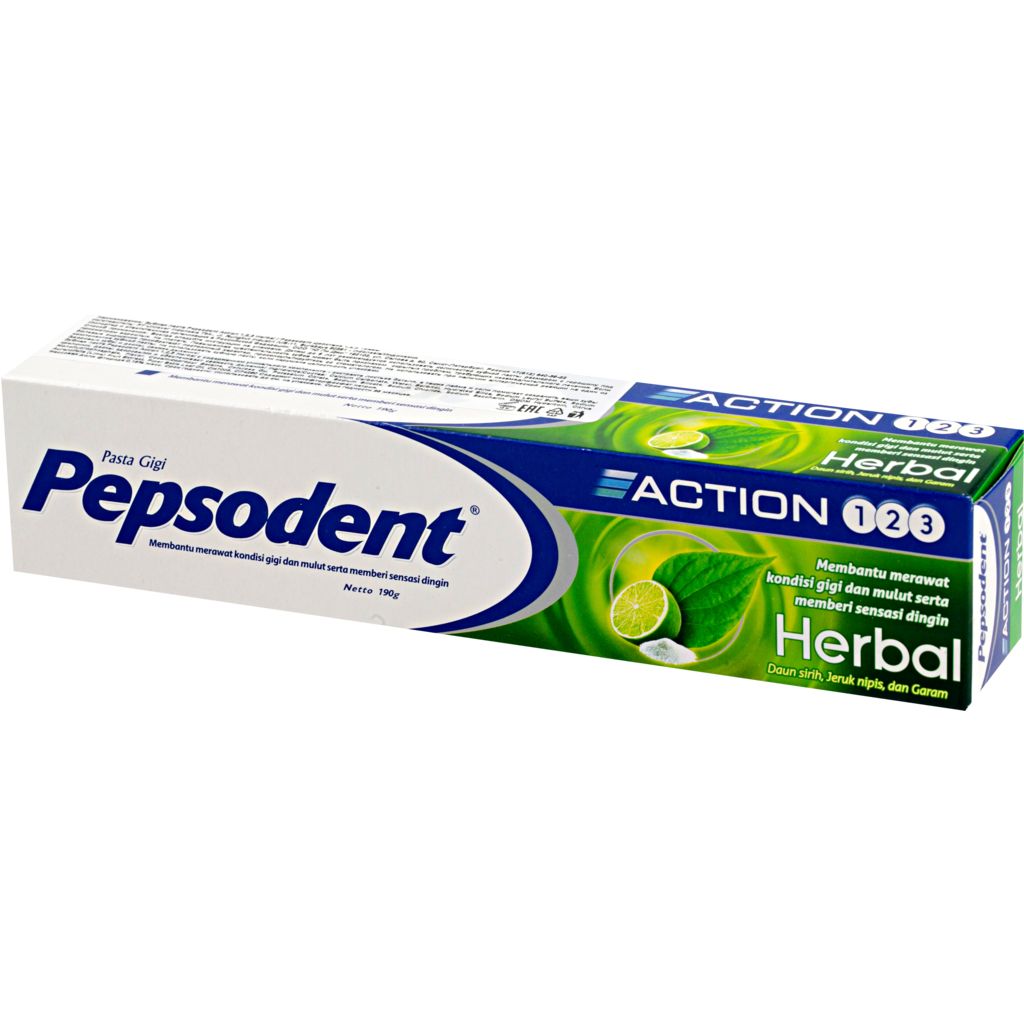 фото Зубная паста pepsodent action 1,2,3 herbal 190 гр.