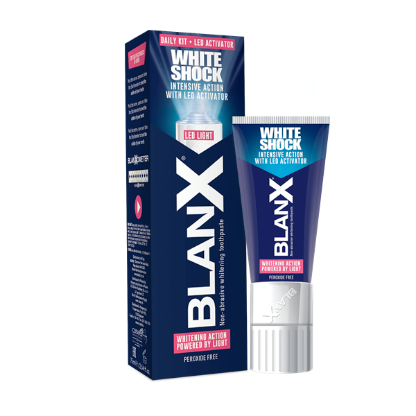 Купить Отбеливающий комплекс для зубов Blanx White Shock Protect + LED 50 мл