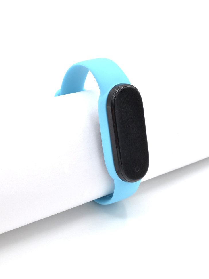 

Ремешок силиконовый INNOVATION для фитнес-браслета Xiaomi Mi Band 5, голубой