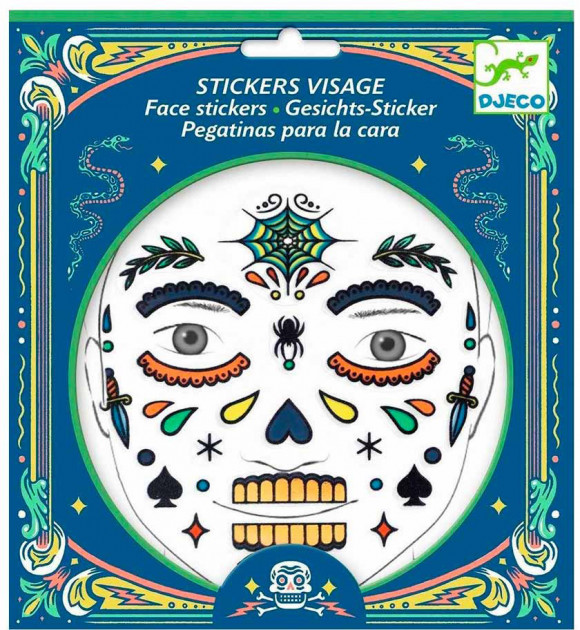 

Наклейки для лица DJECO Череп, 9218/19