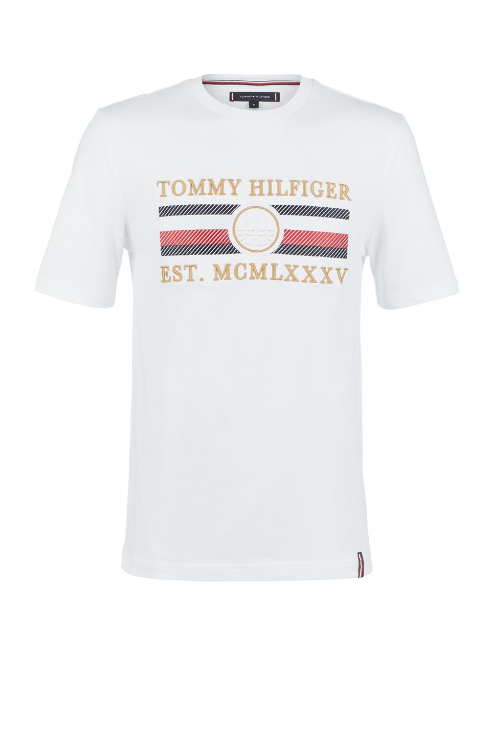 

Футболка мужская Tommy Hilfiger MW0MW13341 YBR white белая M, Белый, MW0MW13341 YBR white