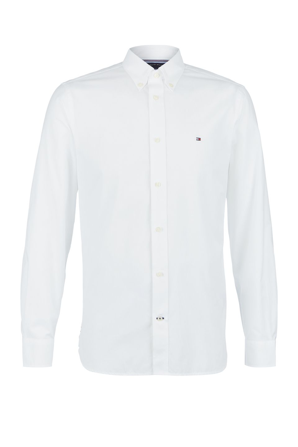 

Рубашка мужская Tommy Hilfiger MW0MW12736 YBR white белая S, Белый, MW0MW12736 YBR white
