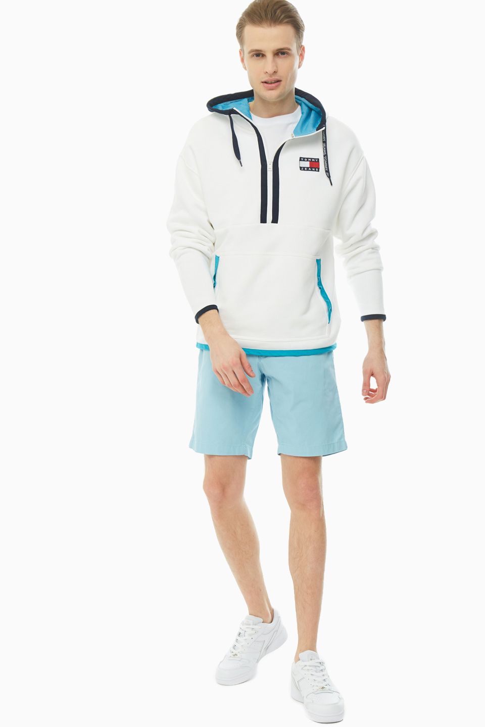 

Худи мужское Tommy Jeans DM0DM07882 белое L, Белый, DM0DM07882