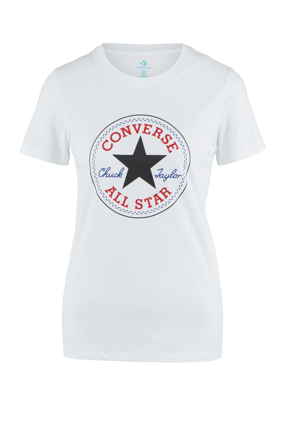 

Футболка женская Converse 10017759102 белая L INT, 10017759102