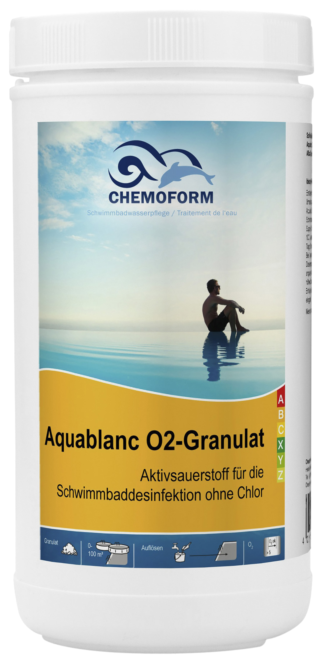 

Дезинфицирующее средство для бассейна Chemoform 0591001 Аквабланк О2 1 кг
