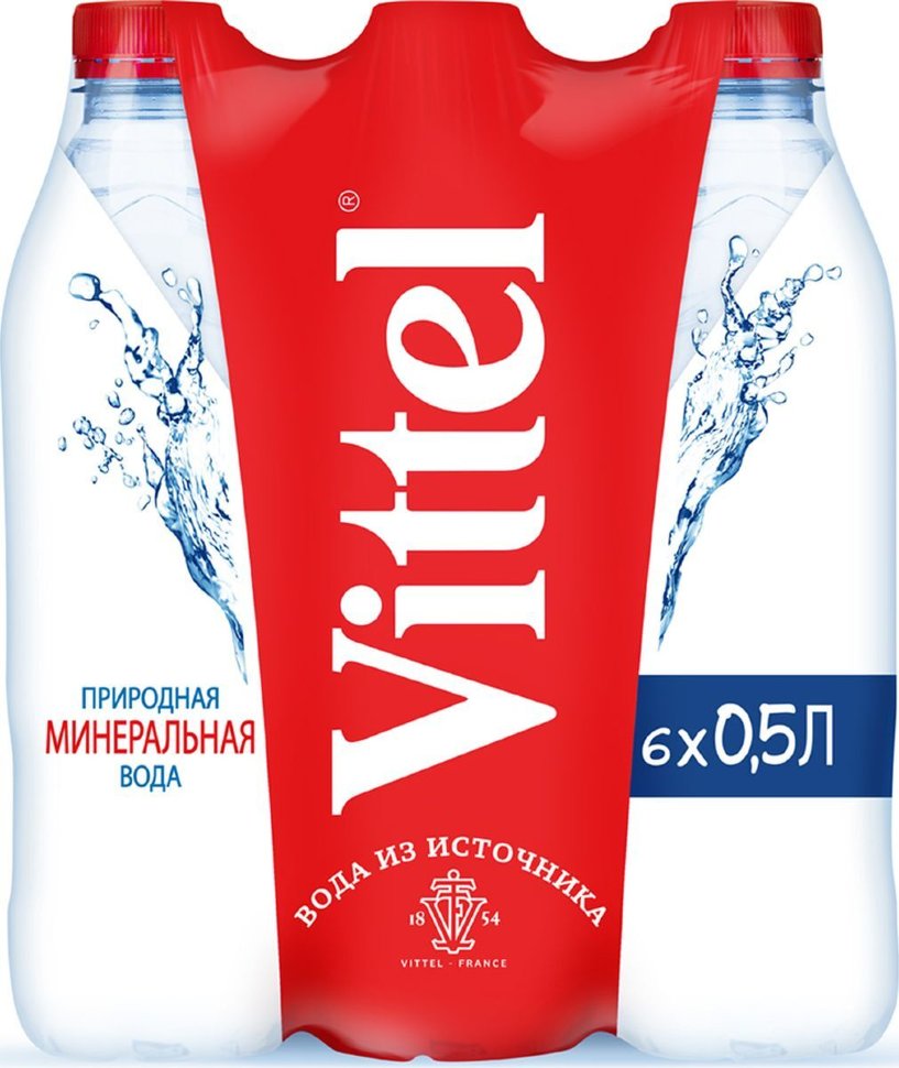 фото Минеральная вода vittel / виттель негазированная пэт (0,5л*24шт)