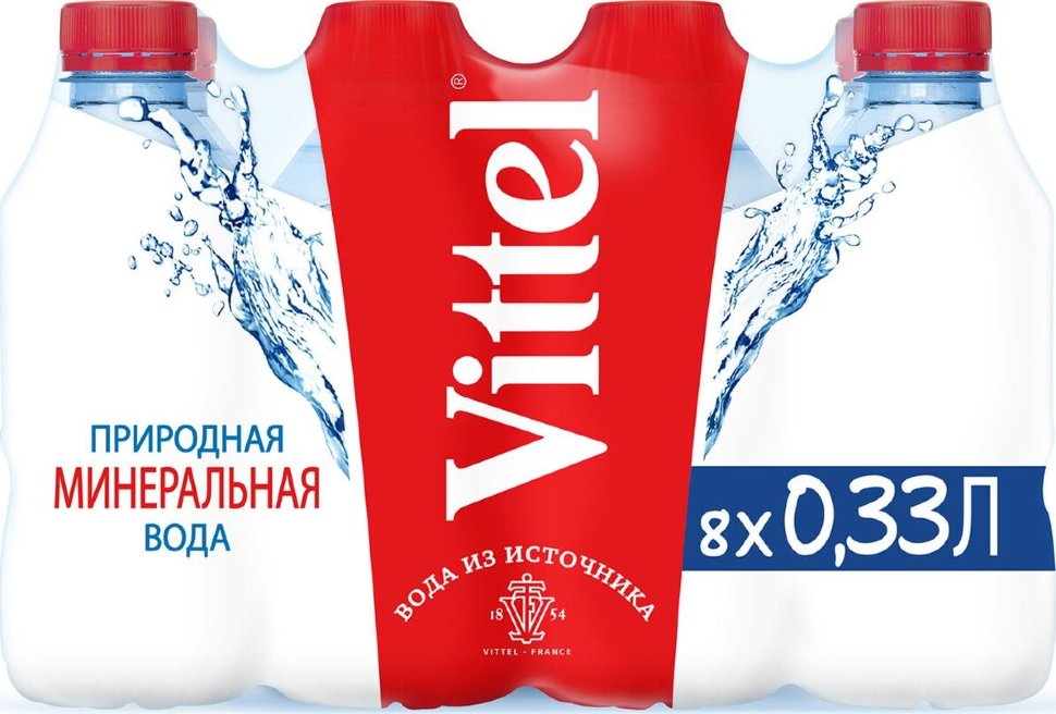 фото Минеральная вода vittel / виттель негазированная пэт (0,33л*24шт)