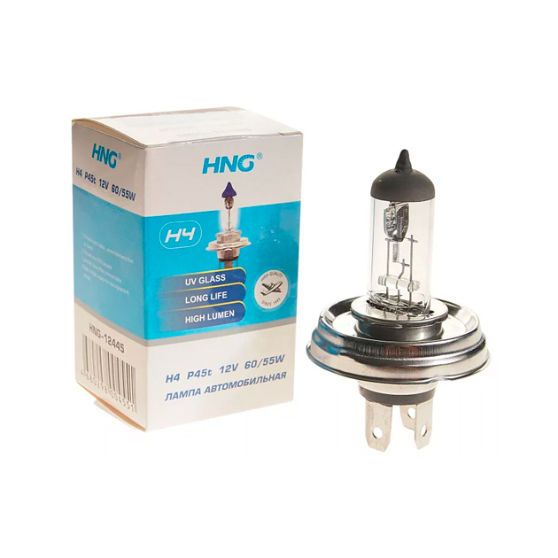 Лампа 12V H4 60/55W P45t увеличенный срок службы Long Life HNG HNG арт. 12445