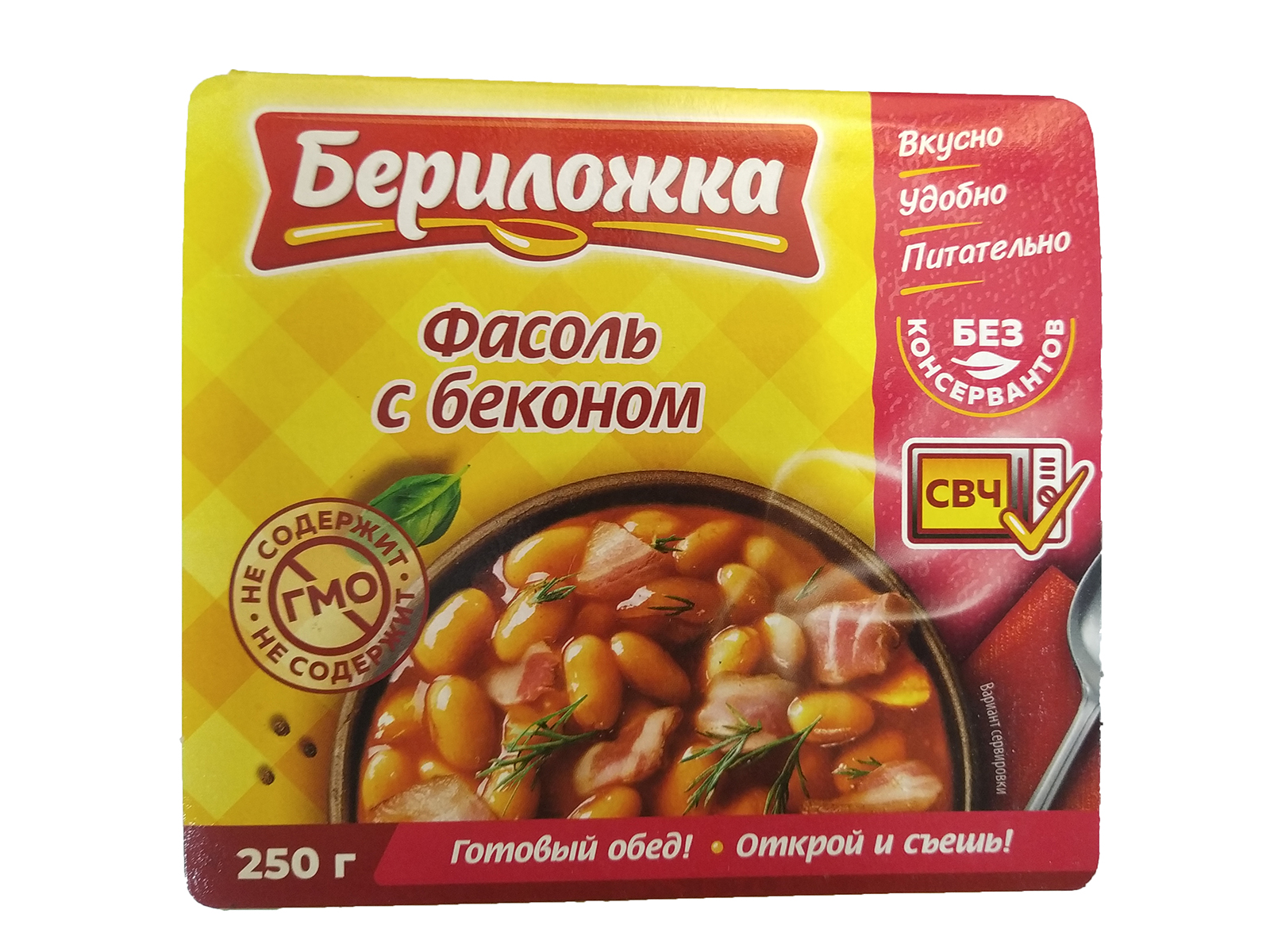 

Фасоль Бериложка с беконом ламистер 250 г