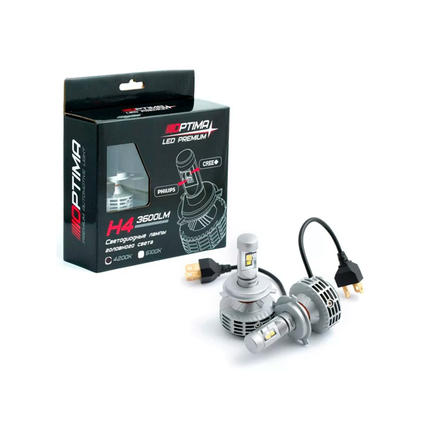 

H4 OPTIMA LED PREMIUM 3600LM, 5100K, 12-24V OPTIMA PRH45K OPTIMA PREMIUM OPTIMA арт. PRH45