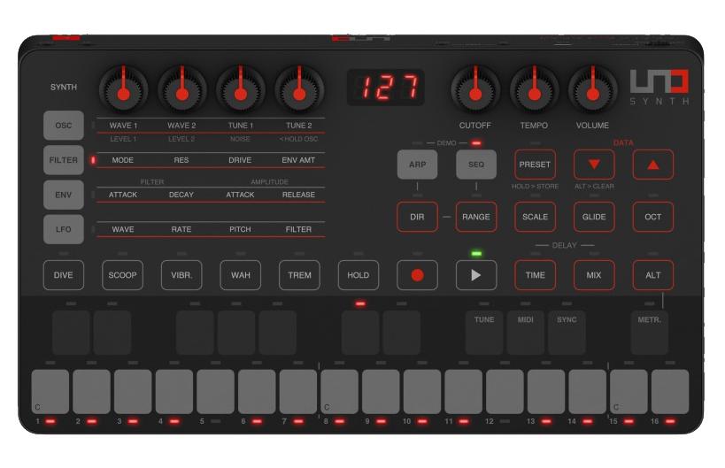 Портативный синтезатор IK Multimedia UNO Synth Black 24830₽