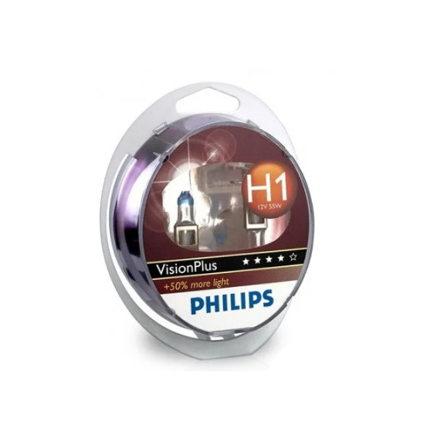 

PHILIPS 12258VP Лампы к-кт H1 12V VisionPlus, пласт.2 шт.