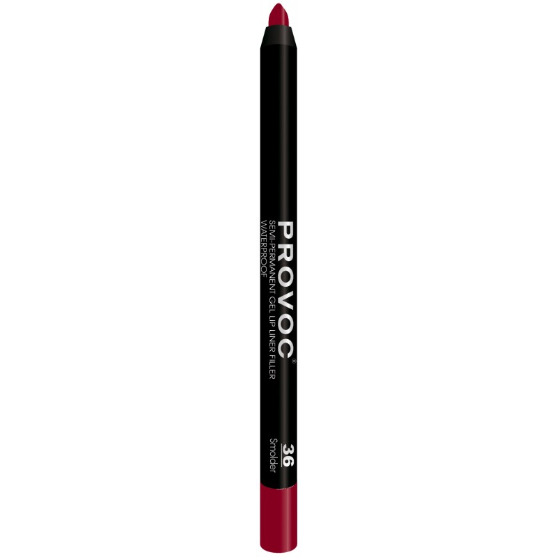 Подводка для губ PROVOC Gel Lip Liner гелевая, в карандаше, тон 36 Темно-красный, 7 г гелевая подводка в карандаше для губ gel lip liner pv0207 207 темно розовый 1 шт