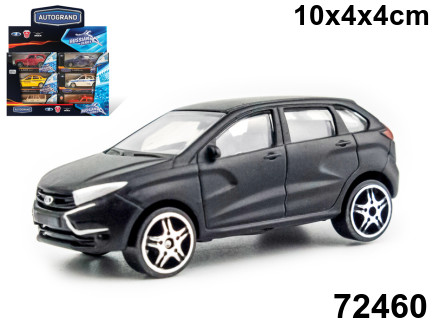 

Машинка Lada XRAY. Матовая черная, 1:60