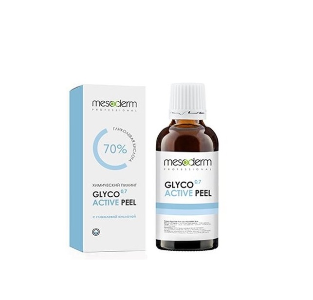 фото Пилинг для лица glyco light peel гликолевая кислота 70%, ph 0,7 30 мл mesoderm