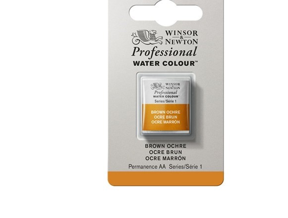 фото Акварель winsor&newton professional в кювете охра коричневая 04