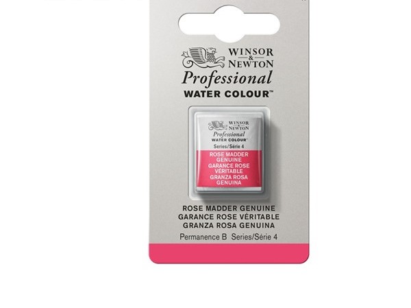 фото Акварель winsor&newton professional в кювете розовая марена