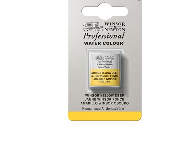 фото Акварель winsor&newton professional в кювете винзор насыщенно-желтый