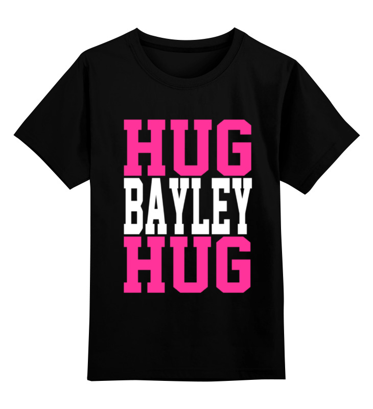 Детская футболка классическая Printio Hug bayley hug, р. 164 0000000695725 черный