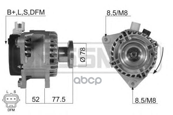 

Генератор Ford Focus Ii 105A 04- Era 210330