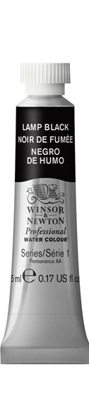 

Акварель Winsor&Newton Professional в тюбике 5 мл Сажа газовая, Professional