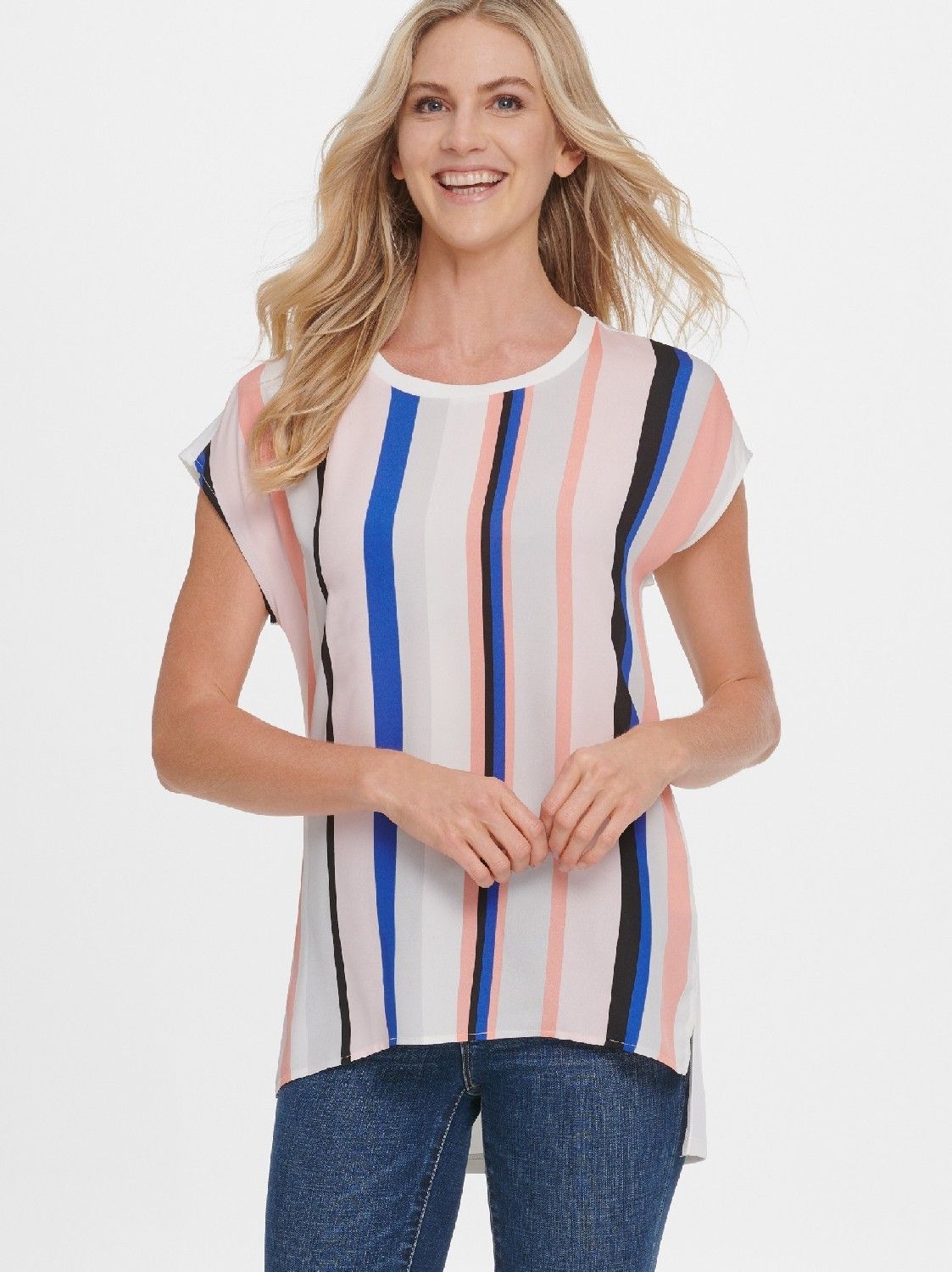 

Блуза женская DKNY P0AHIDTP/JAIS разноцветная S, P0AHIDTP