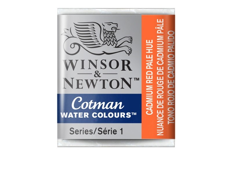 фото Акварель winsor&newton cotman в кювете кадмий красный светлый