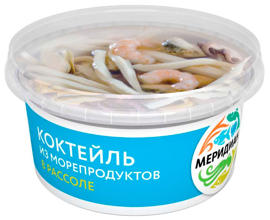 фото Коктейль в масле из морепродуктов 430 г меридиан