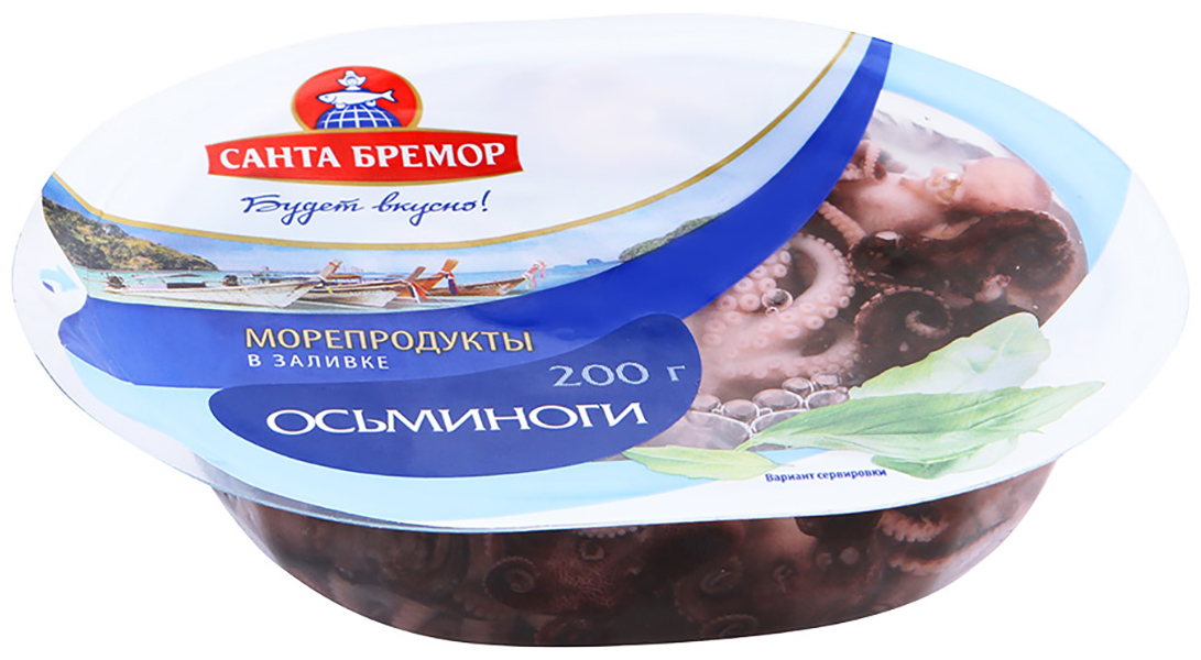 

Мясо осьминога Санта Бремор в заливке 200 г