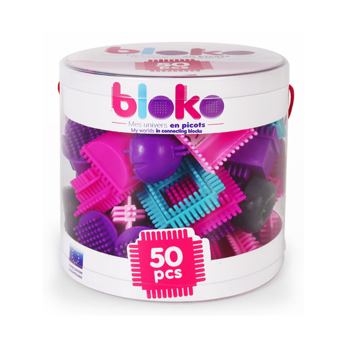 фото Игольчатый конструктор bloko для девочек. 50 деталей в тубе