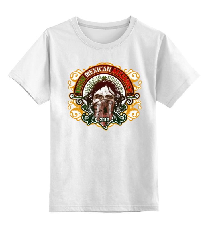 

Детская футболка классическая Printio Irish mexican alliance, р. 140, Белый, 0000000702542