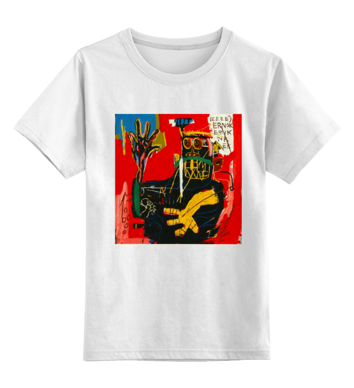 

Детская футболка классическая Printio Basquiat, р. 140, Белый, 0000000709805