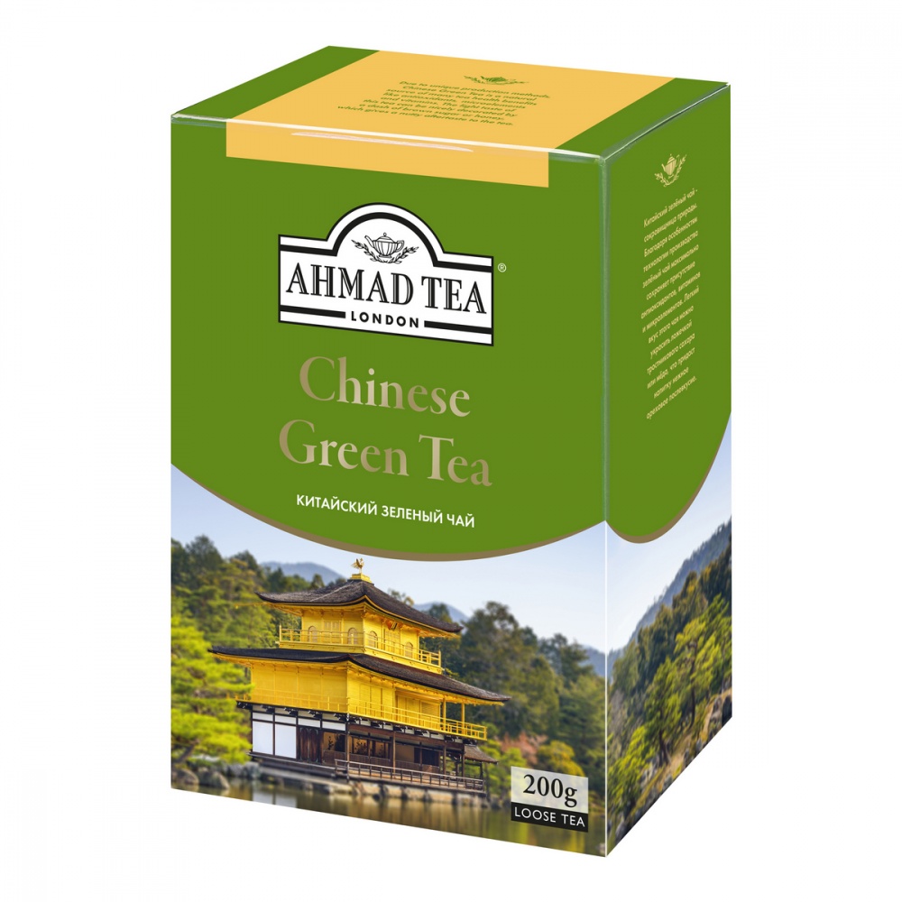 фото Чай ahmad chinese green tea зеленый листовой 200 г ahmad tea