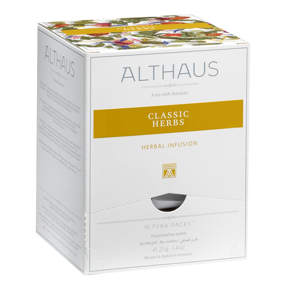 фото Чай althaus classic herbs травяной 15 пирамидок