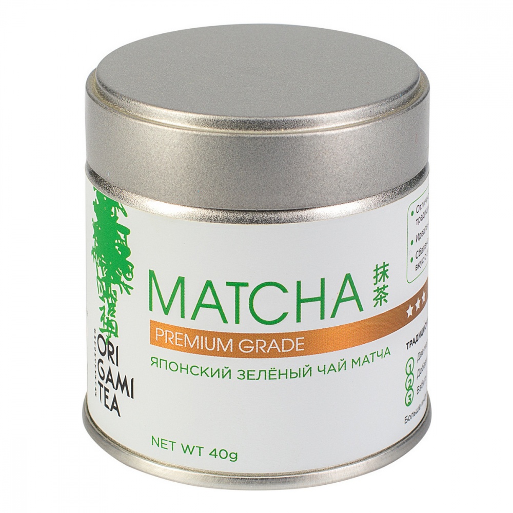 

Японский зеленый чай Origami Tea Matcha Premium Grade порошковый 40 г