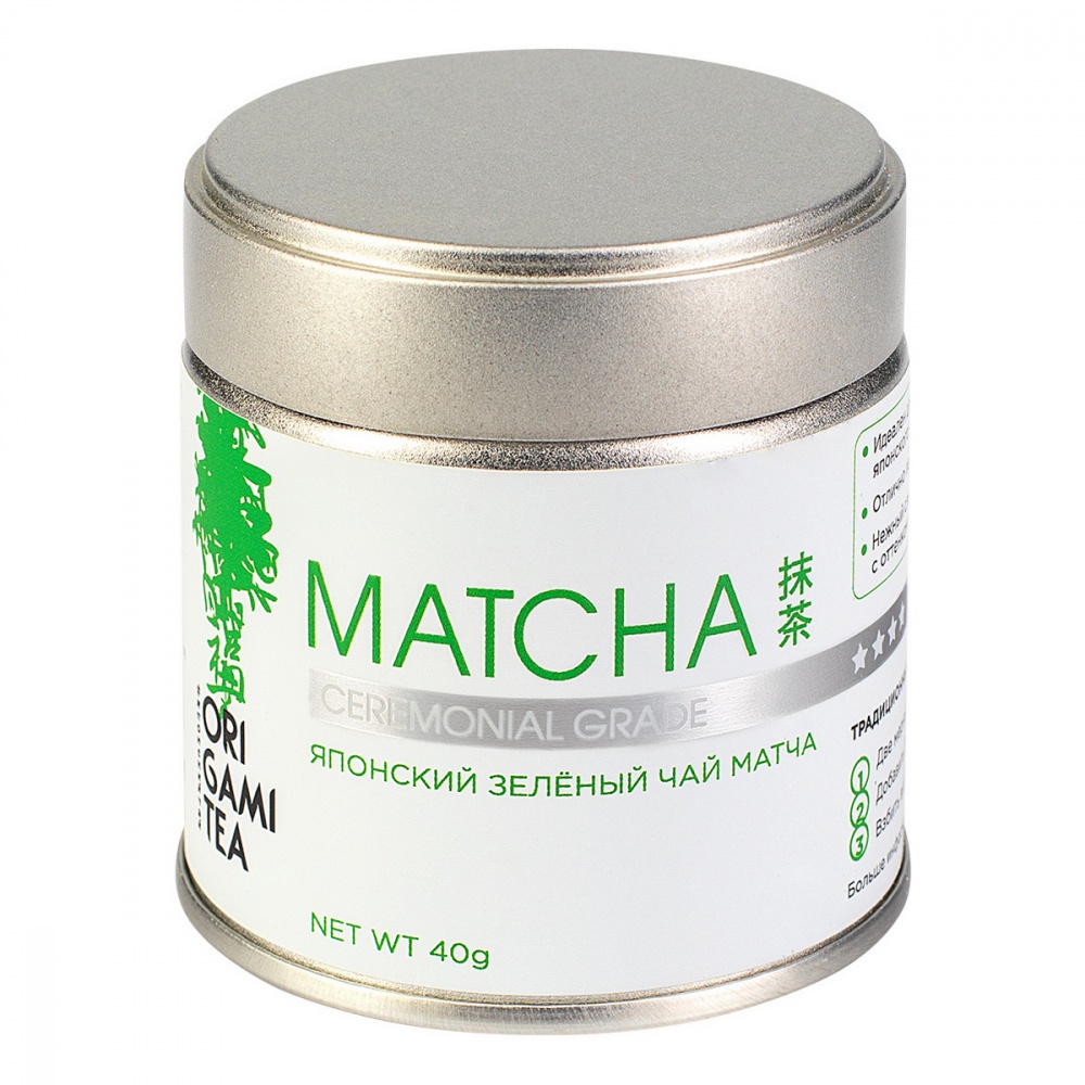 

Японский зеленый чай Origami Tea Matcha Ceremonial Grade порошковый 40 г