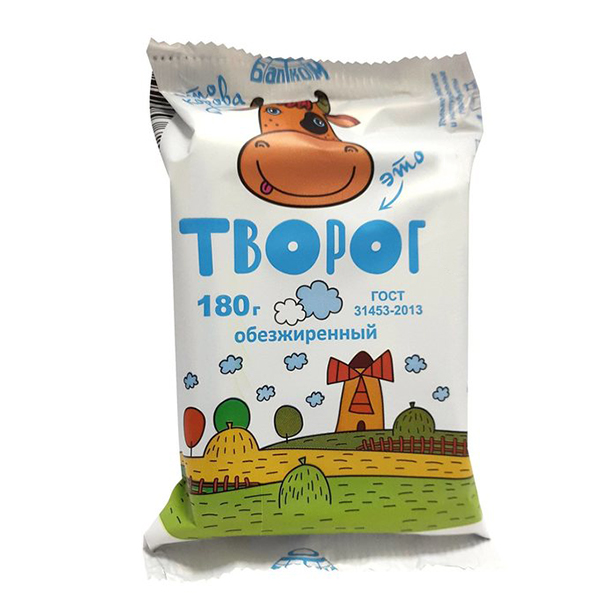 

Творог Балтком обезжиренный 1.8% 180 г