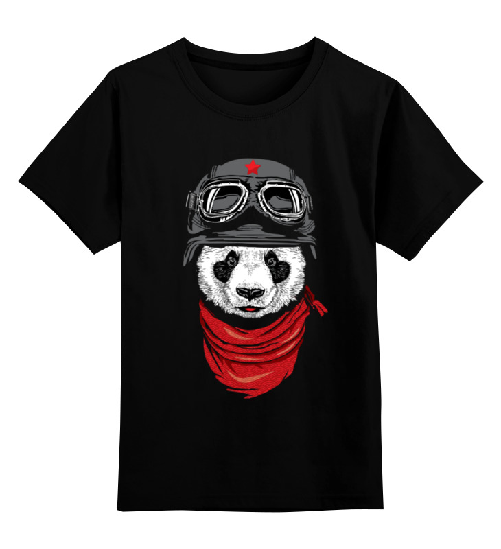 

Детская футболка классическая Printio Soviet panda, р. 128, Черный, 0000000699154