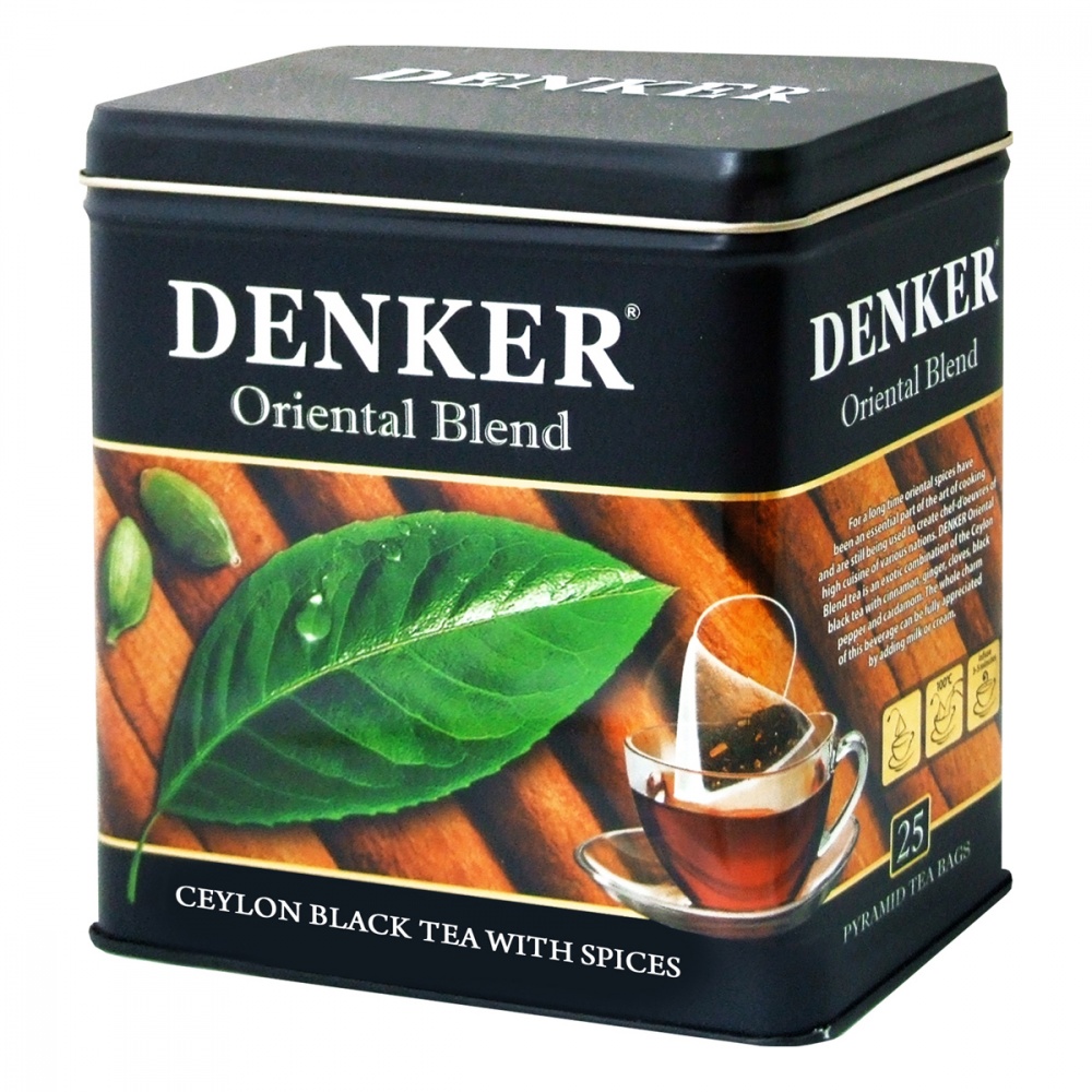 

Чай Denker Oriental Blend черный с добавками 25 пирамидок