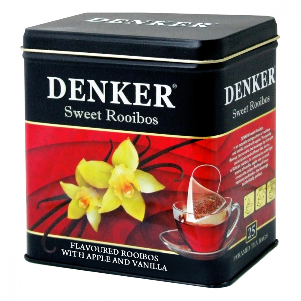 фото Чайный напиток denker sweet roibos ройбуш с добавками 25 пирамидок