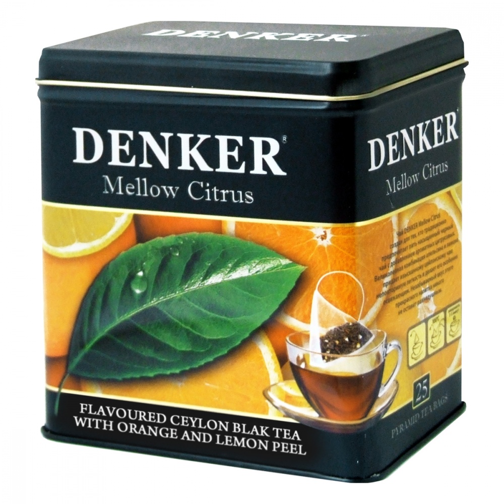 

Чай Denker Mellow Citrus черный с добавками 25 пирамидок