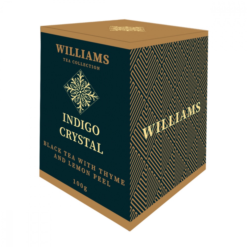 Чай Williams Indigo Crystal черный с чабрецом и цедрой лимона 100 г