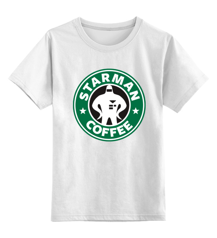 

Детская футболка классическая Printio Starman coffee, р. 128, Белый, 0000000702581