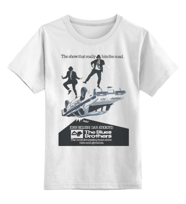

Детская футболка классическая Printio The blues brothers, р. 128, Белый, 0000000703553
